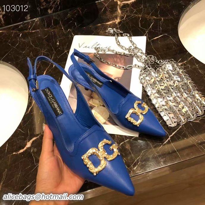 New Style Cheap Dolce & Gabbana 6CM High Heels Shoes DG446SJC-3