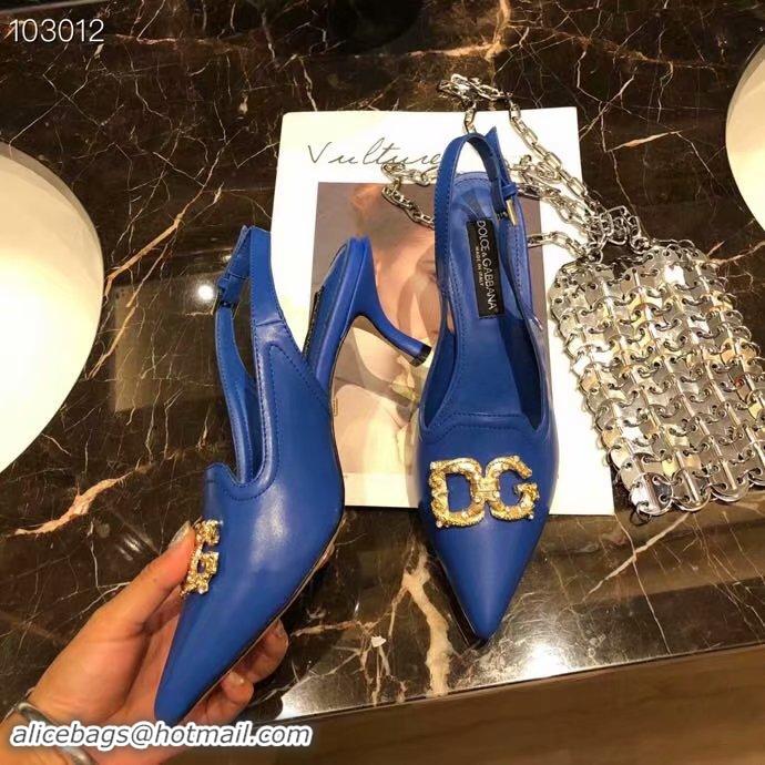 New Style Cheap Dolce & Gabbana 6CM High Heels Shoes DG446SJC-3