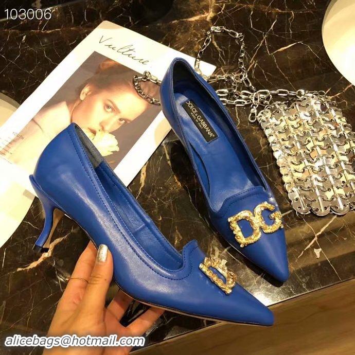 Top Quality Dolce & Gabbana 6CM High Heels Shoes DG447SJC-1