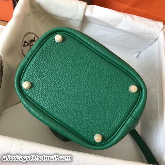 Luxury Hermes Picotin Lock PM Bags Original Leather H8688 green