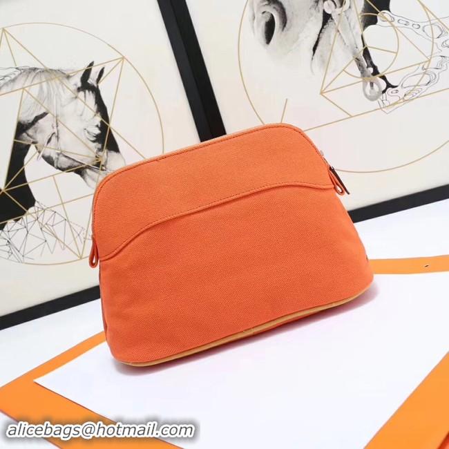 Best Grade Hermes Cosmetic Bag H3699 Orange