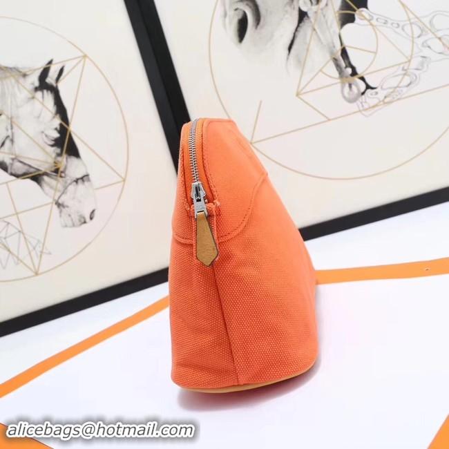 Best Grade Hermes Cosmetic Bag H3699 Orange