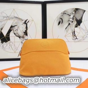 Classic Specials Hermes Cosmetic Bag H3699 Yellow