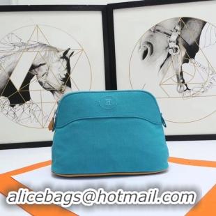 Luxury Hermes Cosmetic Bag H3699 Blue