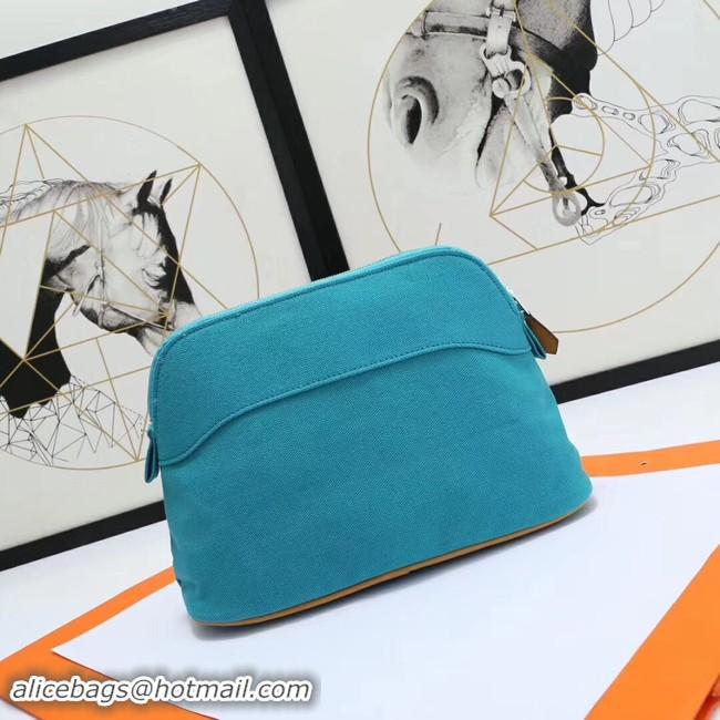 Luxury Hermes Cosmetic Bag H3699 Blue