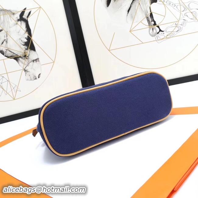 ﻿Top Grade Hermes Cosmetic Bag H3699 Dark Blue