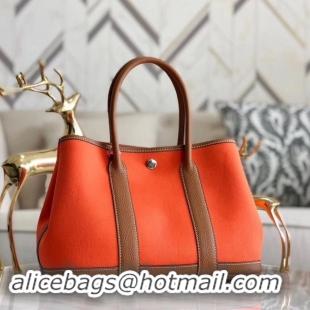 Fashion Hermes Garden Party 36cm Tote Bags Original Leather A3698 Orange