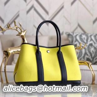 Luxury Hot Hermes Garden Party 36cm Tote Bags Original Leather A3698 Yellow