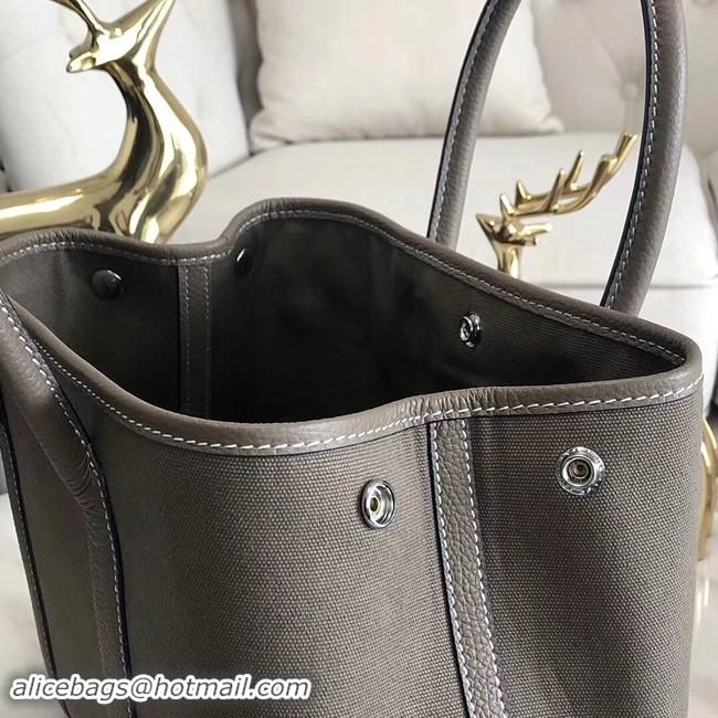 Top Quality Hermes Garden Party 36cm Tote Bags Original Leather A3698 Grey