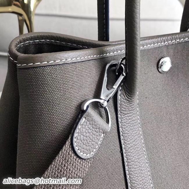 Top Quality Hermes Garden Party 36cm Tote Bags Original Leather A3698 Grey