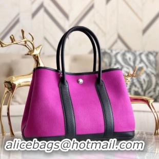 Luxury Hermes Garden Party 36cm Tote Bags Original Leather A3698 Purple