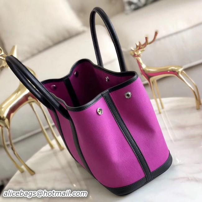 Luxury Hermes Garden Party 36cm Tote Bags Original Leather A3698 Purple