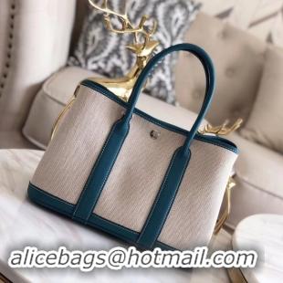 New Arrivals Hermes Garden Party 36cm Tote Bags Original Leather H3698 Blue