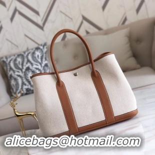 New Product Hermes Garden Party 36cm Tote Bags Original Leather H3698 Brown