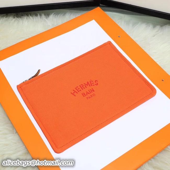 New Stylish Hermes Cosmetic Bag H3700 Orange