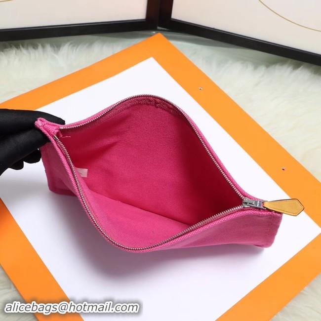 Grade Quality Hermes Cosmetic Bag H3700 Rose