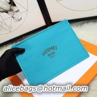 Purchase Hermes Cosmetic Bag H3700 Light Blue