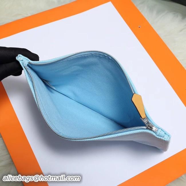 Charming Hermes Cosmetic Bag H3700 Sky Blue