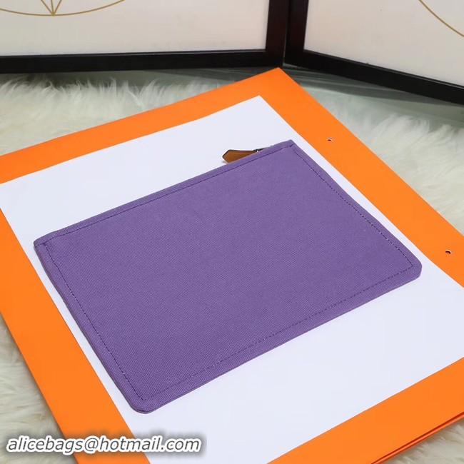 Good Looking Hermes Cosmetic Bag H3700 Purple