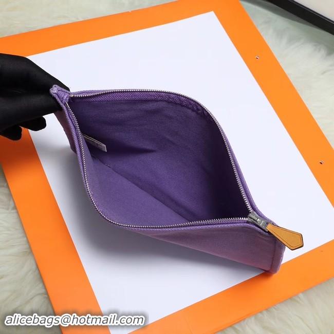 Good Looking Hermes Cosmetic Bag H3700 Purple