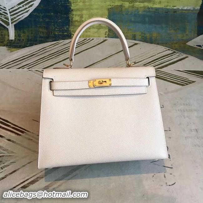 Best Product Hermes original Kelly Epsom Leather KL32 white