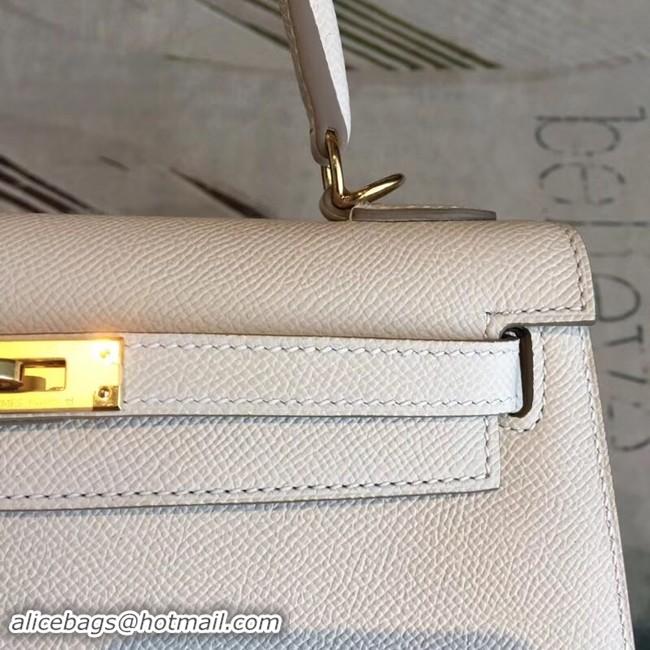 Best Product Hermes original Kelly Epsom Leather KL32 white