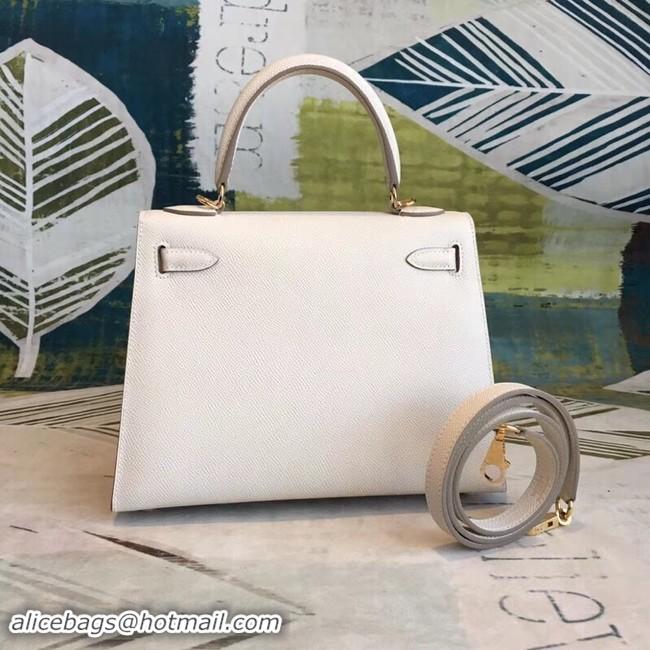 Best Product Hermes original Kelly Epsom Leather KL32 white