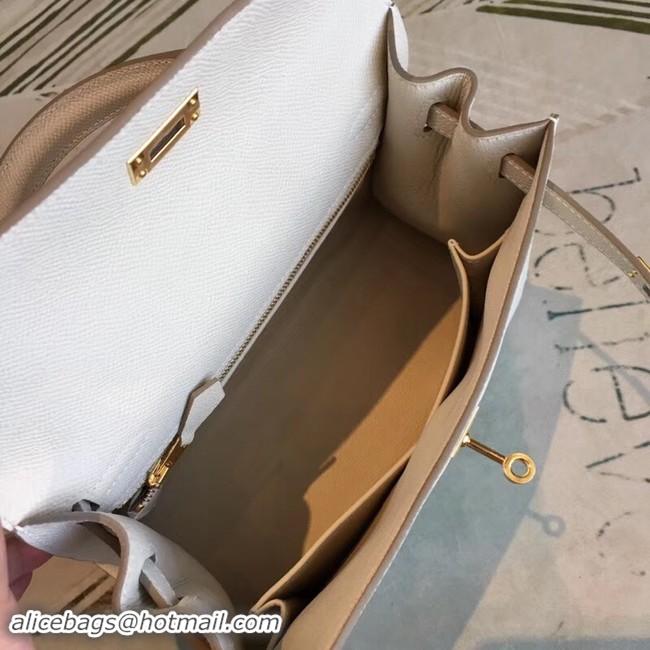 Best Product Hermes original Kelly Epsom Leather KL32 white