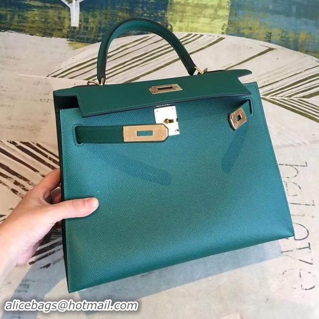 Trendy Design Hermes original Kelly Epsom Leather KL32 green