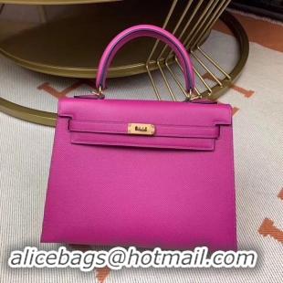 Shop Duplicate Hermes original Kelly Epsom Leather KL32 Rose