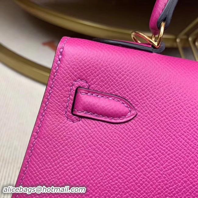 Shop Duplicate Hermes original Kelly Epsom Leather KL32 Rose