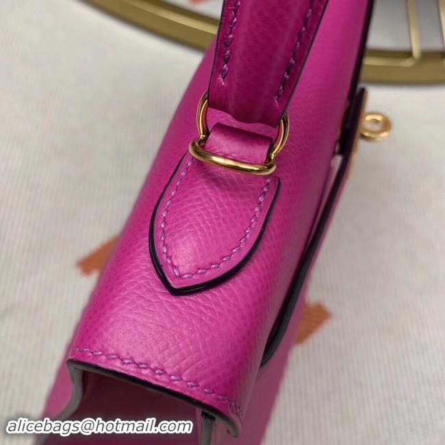 Shop Duplicate Hermes original Kelly Epsom Leather KL32 Rose