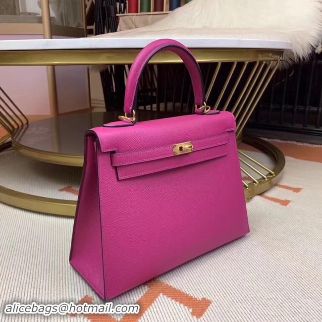 Shop Duplicate Hermes original Kelly Epsom Leather KL32 Rose