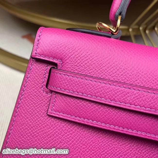 Shop Duplicate Hermes original Kelly Epsom Leather KL32 Rose