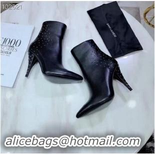 Duplicate Yves Saint Laurent Heel 10.5CM Ankle Boots YSL8920 Black 2019