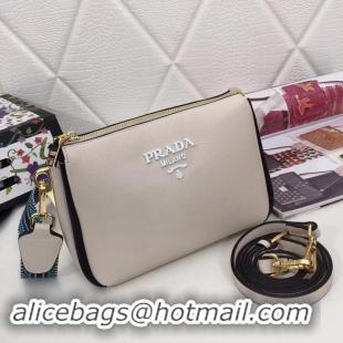 Purchase Prada leather shoulder bag 66136 white