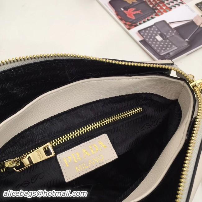 Purchase Prada leather shoulder bag 66136 white