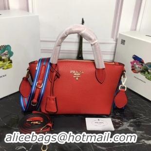 Discount Prada Calf leather bag 1BA111 red