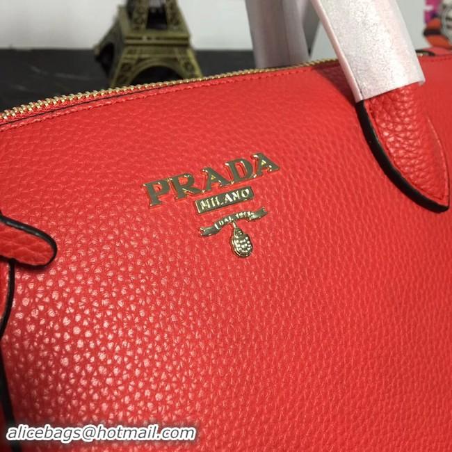 Discount Prada Calf leather bag 1BA111 red