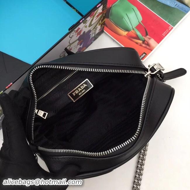 Luxury Prada Calf leather bag 183 black