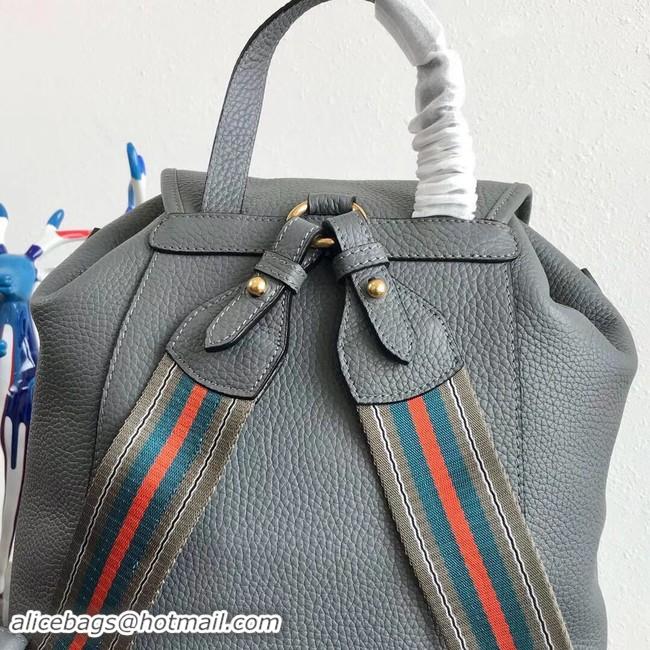 Best Price Prada original Leather backpack 1BZ035 grey