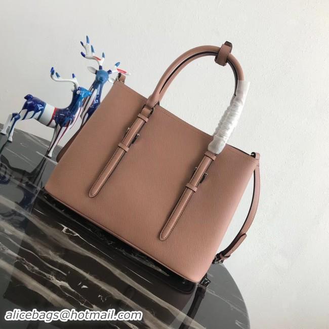 Luxury Prada Saffiano original Leather Tote Bag BN2838 pink