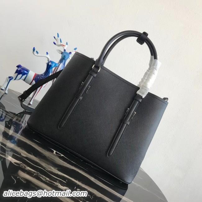 Top Grade Prada Saffiano original Leather Tote Bag BN2838 black