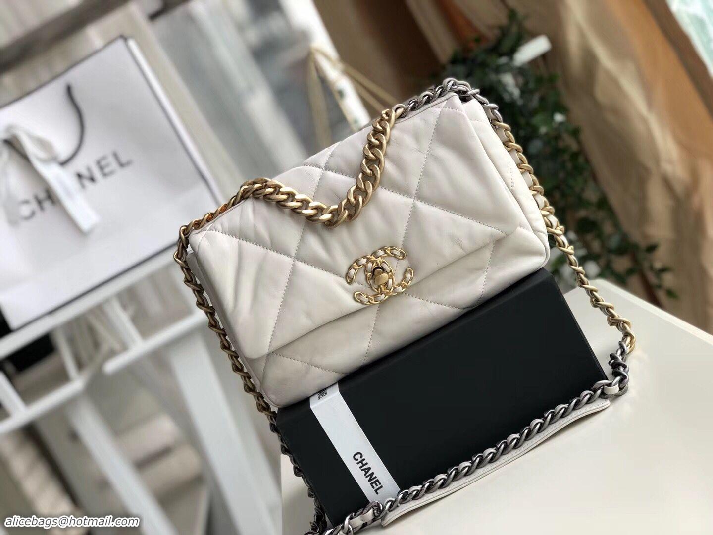 Fashion Discount Chanel Original Soft Leather Chain Bag CC9237 White