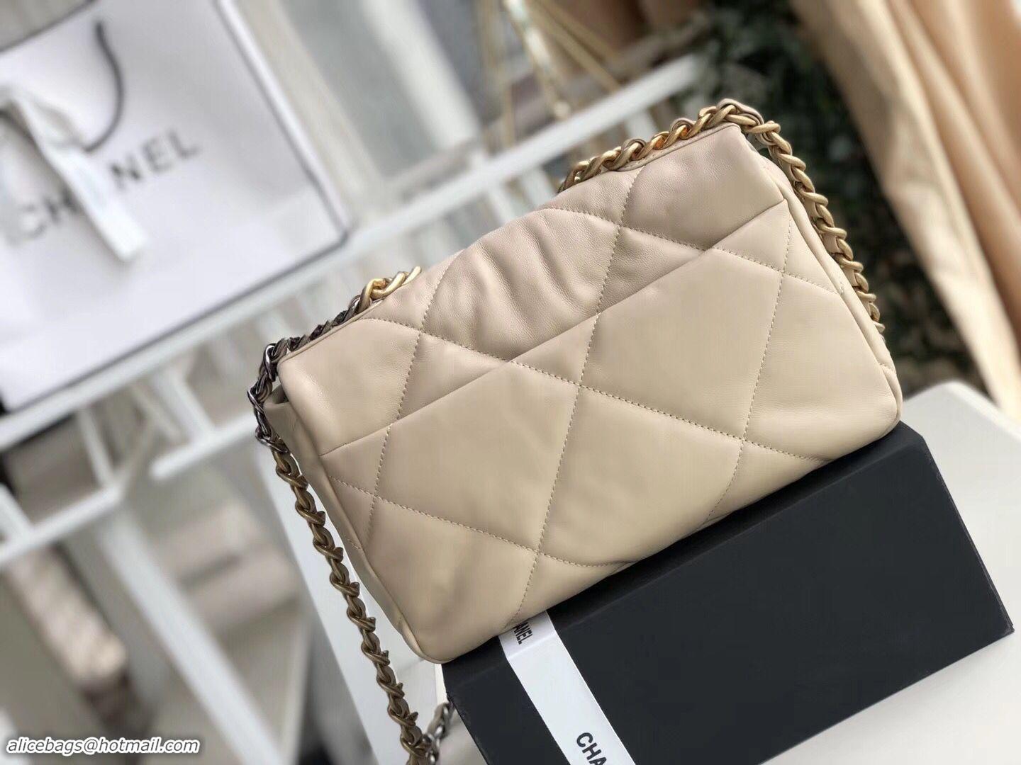 Low Price Chanel Original Soft Leather Chain Bag CC9237 Cream