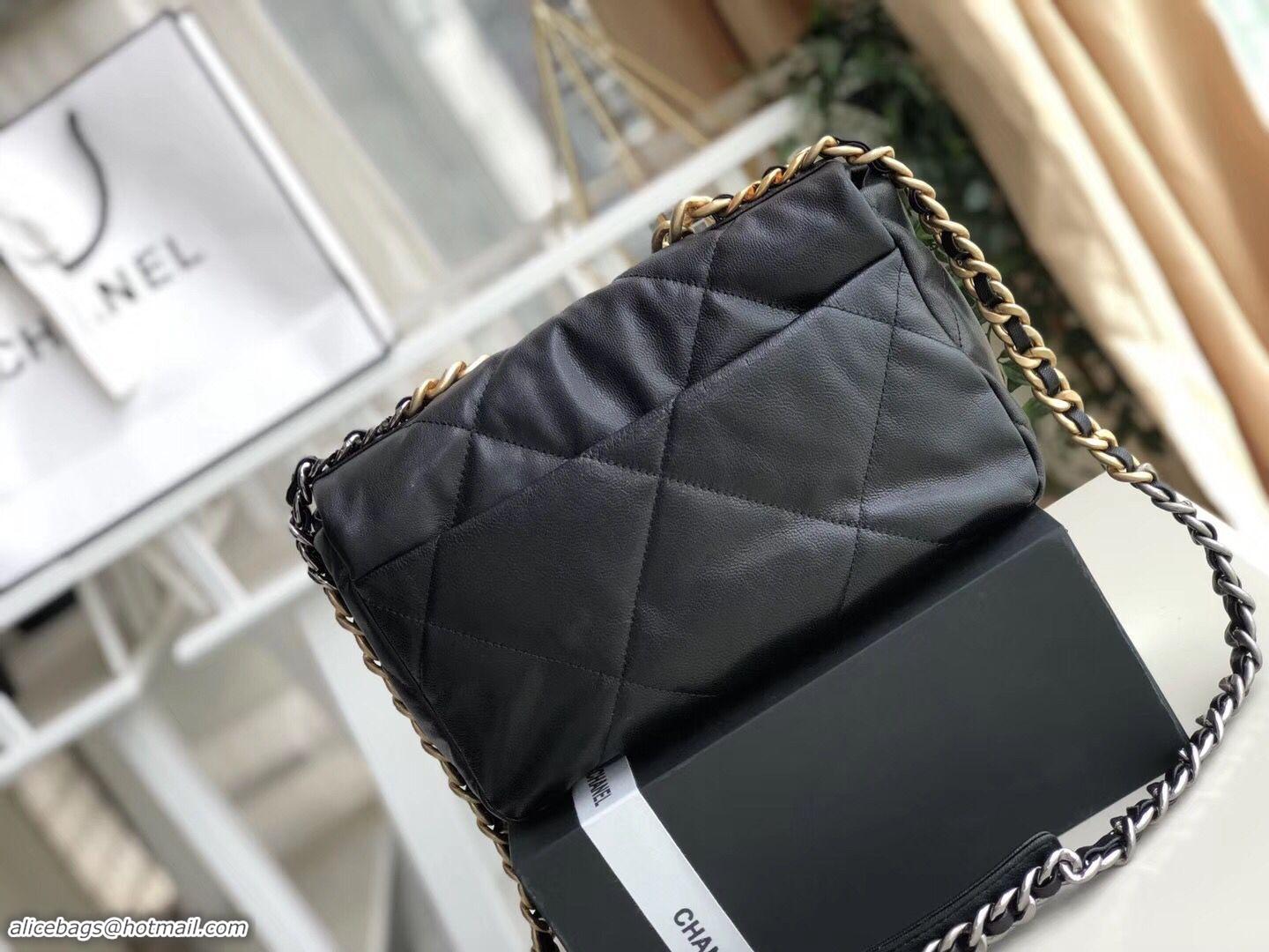 Grade Quality Chanel Original Soft Leather Chain Bag CC9237 Black