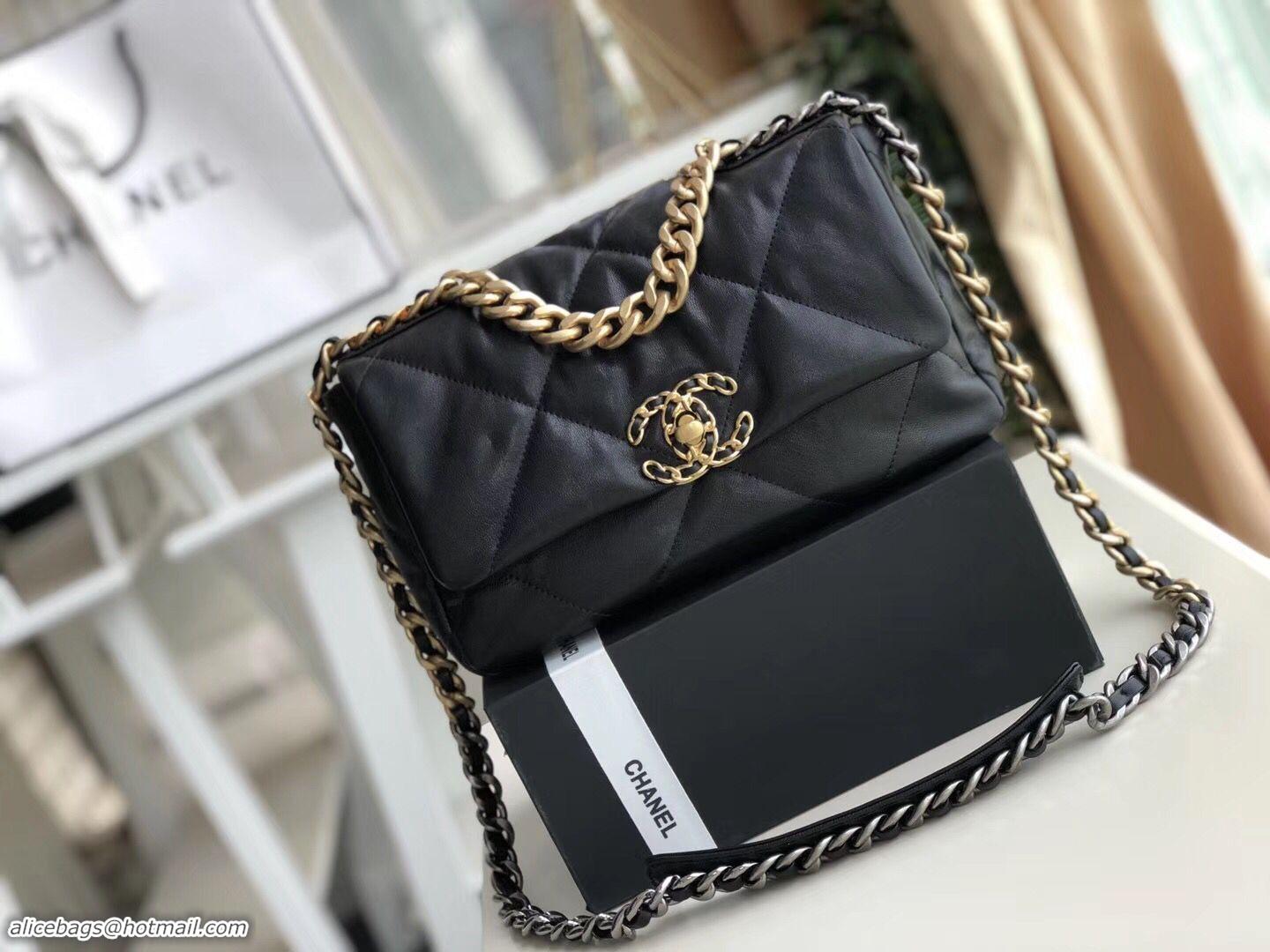 Grade Quality Chanel Original Soft Leather Chain Bag CC9237 Black