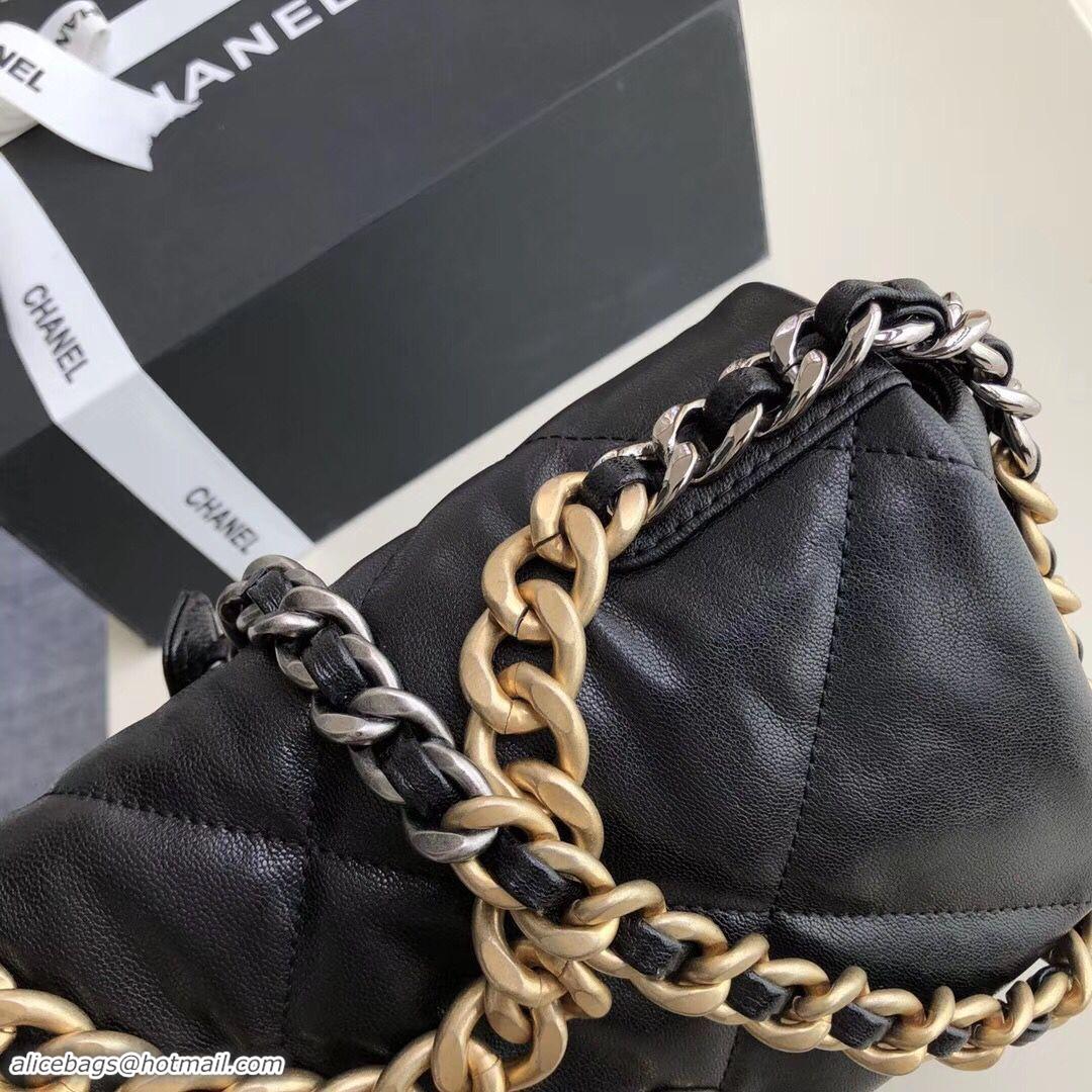 Grade Quality Chanel Original Soft Leather Chain Bag CC9237 Black