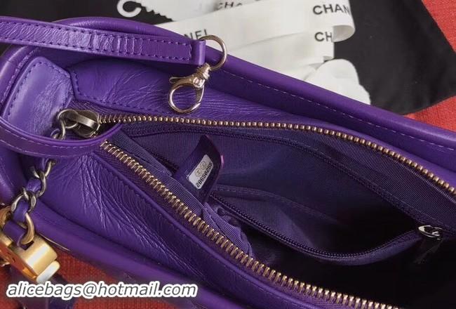 Buy Classic Chanel gabrielle small hobo bag A91810 purple