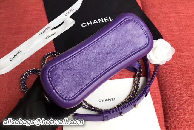 Buy Classic Chanel gabrielle small hobo bag A91810 purple